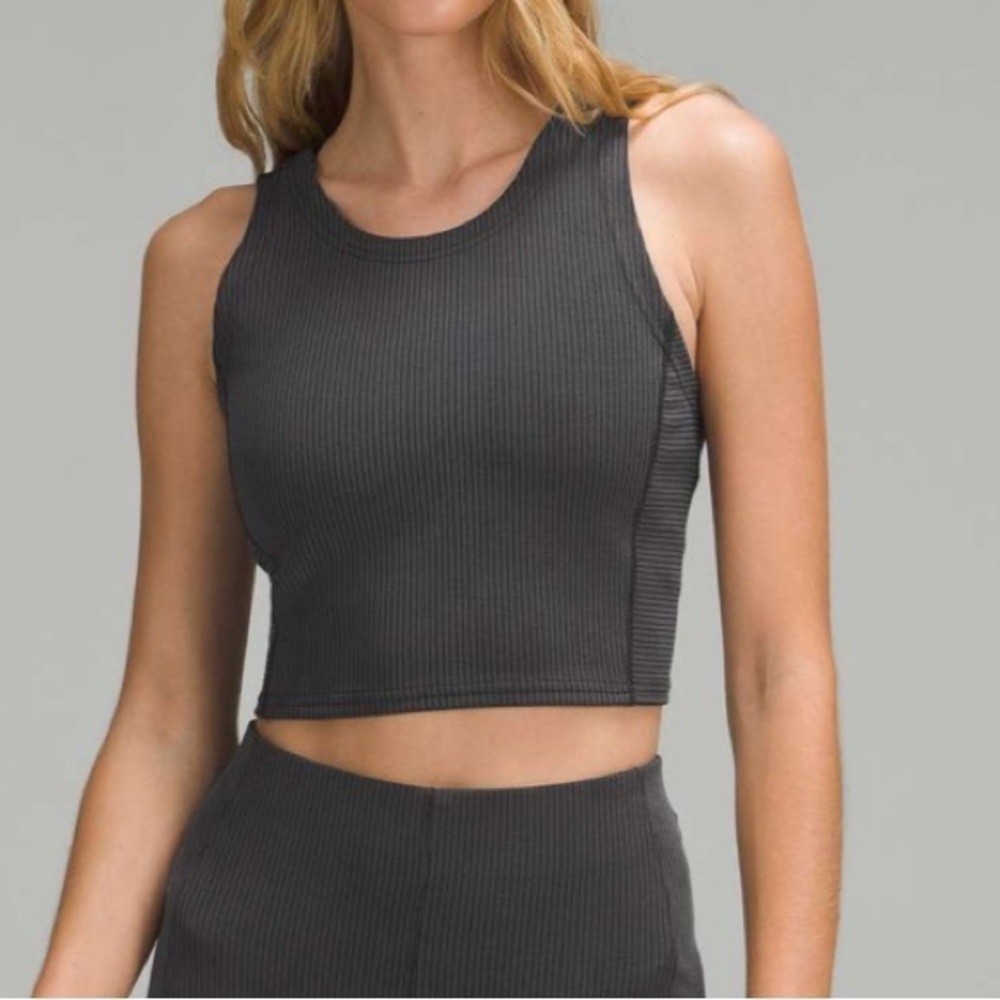 Lululemon Ribbed Softstreme Cropped Tank Top - Sz 4
